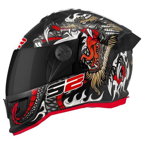 Capacete Fechado Feminino Masculino Pro Tork Moto Stealth Dragon Vis