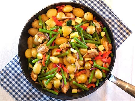 Groentepannetje Met Krieltjes En Kip Recept Gezonde Groenten