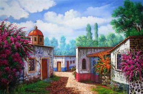 Historia Y Evolución De La Pintura Artística Paisajes De Casas