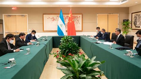 Chinese Fm Wang Yi Meets With Nicaraguan Fm Denis Moncada Cgtn