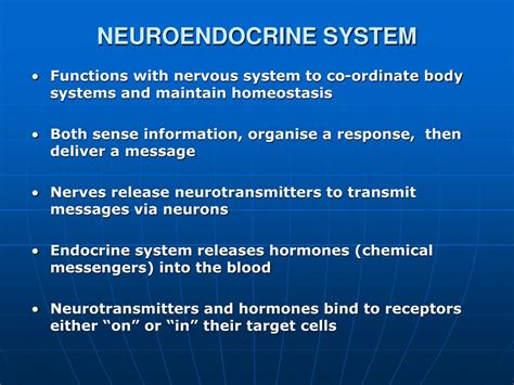 Ppt Understanding The Neuroendocrine System Interplay And