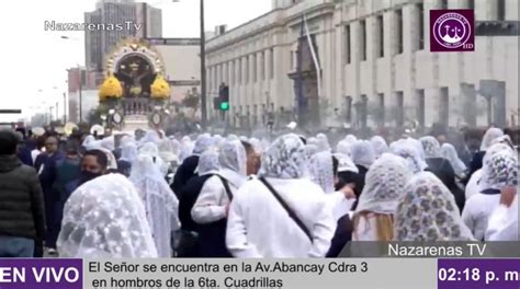 Señor de los milagros en vivo segundo recorrido hoy martes 18 de