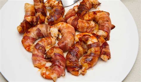 Camarones Envueltos En Tocino Con Glaseado De Lim N Y Miel Magica Navidad