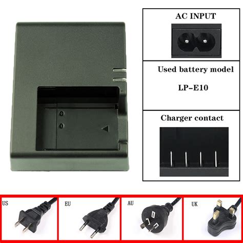 Lc E10e Lc E10c Battery Charger For Canon Lp E10 Eos 1100d Kiss X50