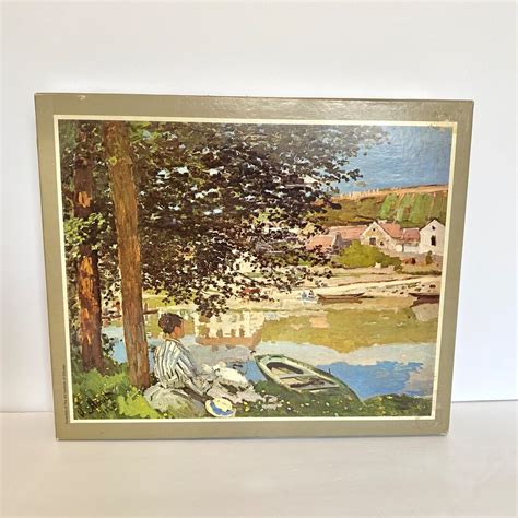 Vintage Claude Monet 'the River 1868' 1500 Piece - Etsy