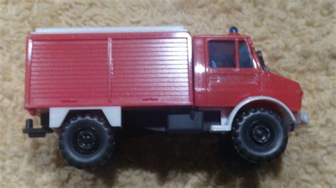 Wiking Spur H0 622 MB Unimog Feuerwehr rot weiß eBay