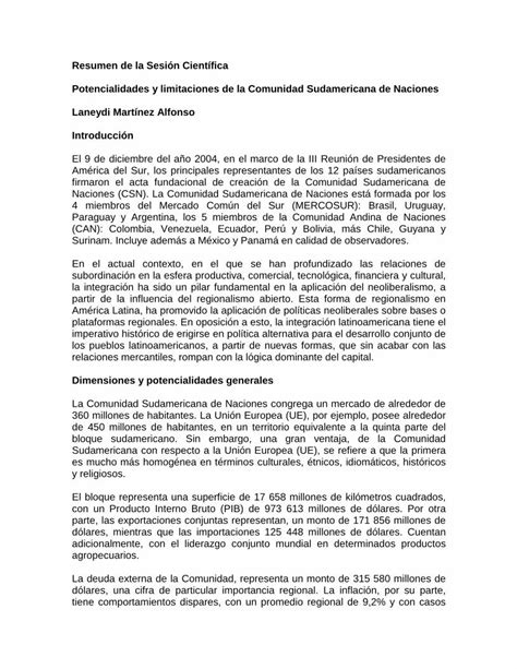 PDF Potencialidades Y Limitaciones De La Comunidad Resumen De