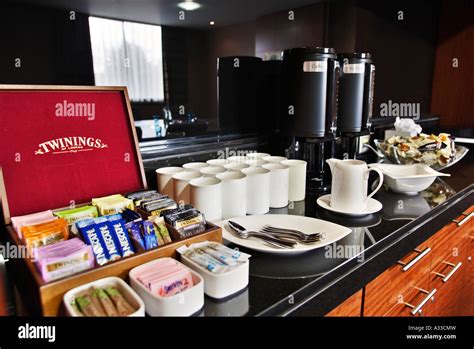 Complimentary Hotel Room Refreshments Uk Stock Photo Alamy