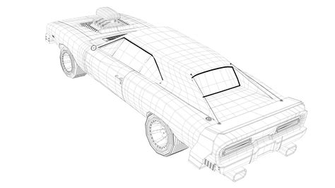 3D Model Retro Futuristic Car - TurboSquid 2178674