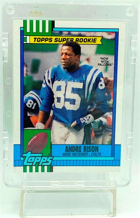 Vintage 1990 Topps NFL 1989 Super Rookie Andre Rison Card 300 Team