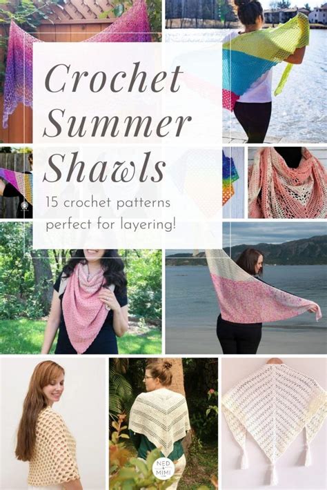 Lightweight Summer Shawl Crochet Patterns Summer Shawl Crochet