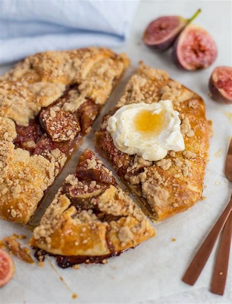 Fig Crumble Tart With Honey Whipped Ricotta Kinds Of Desserts Desserts