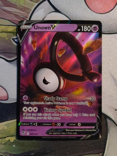 Pokémon karta Unown V SIT 065 Silver Tempest Aukro