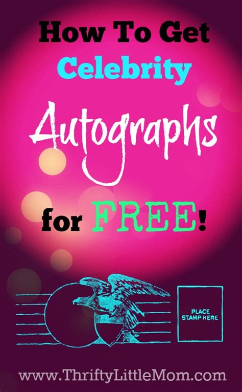 How to Get Celebrity Autographs For Free