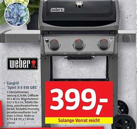 Weber Gasgrill Spirit II E 310 Gbs Angebot Bei Bauhaus 1Prospekte De