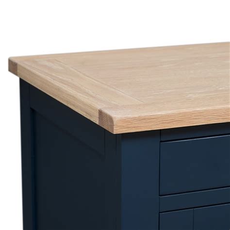 Chester Midnight Blue Double Pedestal Desk The Cotswold Company