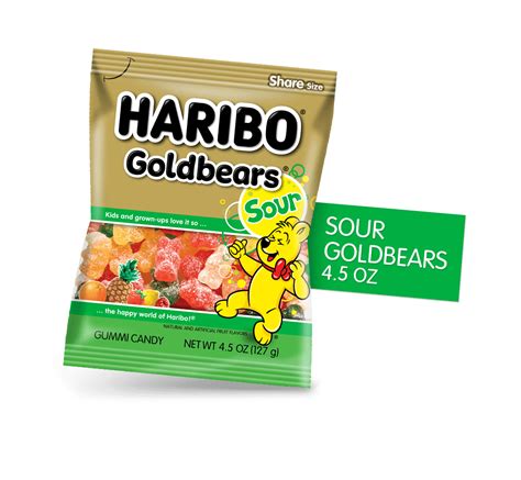 Haribo Sour Goldbears Feature Our Original Gummi Bear Flavors With A