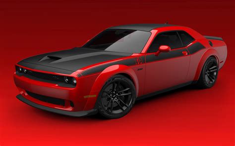 2022 Dodge Challenger Dark Red Wallpaper Hd