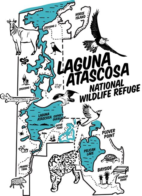 Laguna Atascosa National Wildlife Refuge Map On Behance