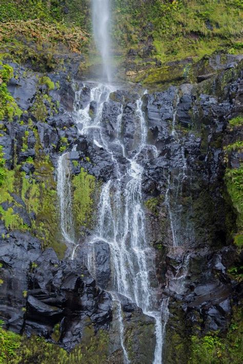 Waterfalls In Flores Island Azores Stock Image Image Of Miguel