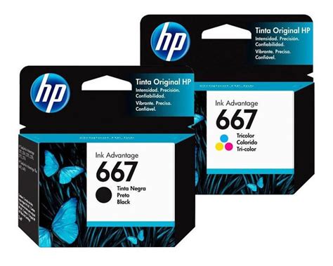 Pack Tintas Hp 667 Originales Negro Y Color Envío Gratis Cuotas sin