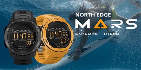 North Edge Mars Watch Shockproof For Men Original Waterproof 50m