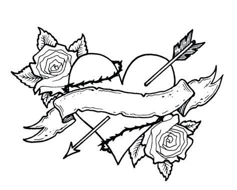 Rose Tattoo Coloring Pages at GetDrawings | Free download