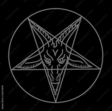 The Sigil of Baphomet Stock Vector | Adobe Stock