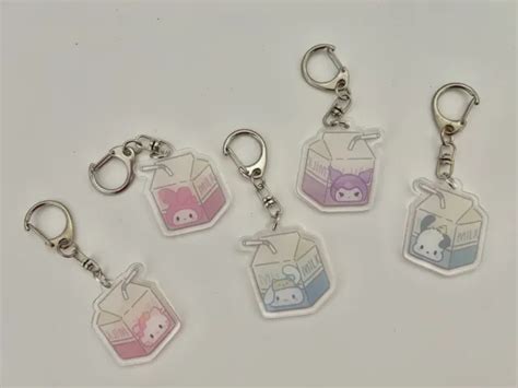 CUTE KAWAII SANRIO Characters Cinnamoroll My Melody Kuromi Keyring