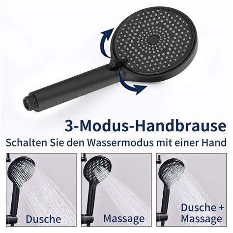 Schwarz Duschsystem Regendusche Mit Kaufland De