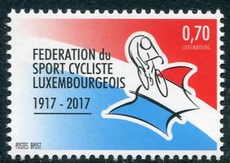 Luxemburg Uitgave 2017 Zegel 100 Jahre Luxemburger Radsportverband