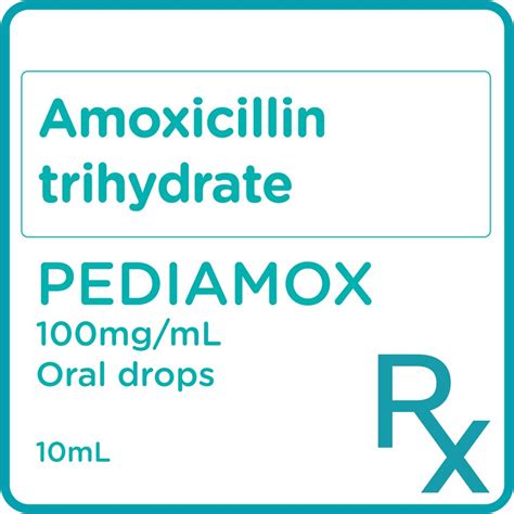 Pediamox Amoxicillin Trihydrate 100mg Ml 10ml [prescription Required] Watsons Philippines