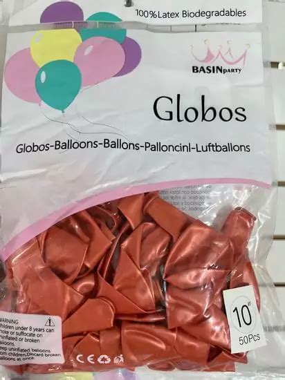 Globos De Latex Pulgadas X Unid Perlado Color Rosa Gold