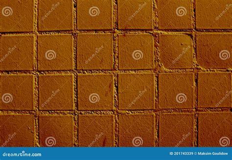 Textura De Ladrilhos Quadrados Pequenos E Castanhos Imagem De Stock