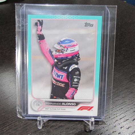 2022 Topps F1 Fernando Alonso D BWT ALPINE PR Portrait W Helmet AQUA