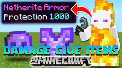 MINECRAFT BUT TAKING DAMAGE GIVES OP LOOT YouTube