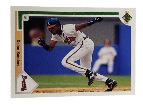 1991 Upper Deck Baseball Final Edition Deion Sanders 743 Atlanta