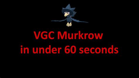 Murkrow Explained In Under 60 Seconds Scarlet And Violet VGC YouTube