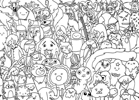 Adventure Time Coloring Book Pages Clip Art Library