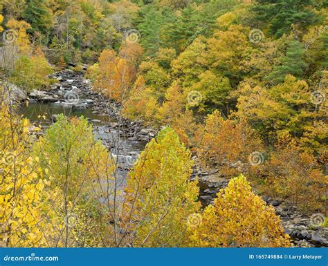 View Of Goshen Pass Autumn Stock Photo Image Of Bath Immerse 165749884