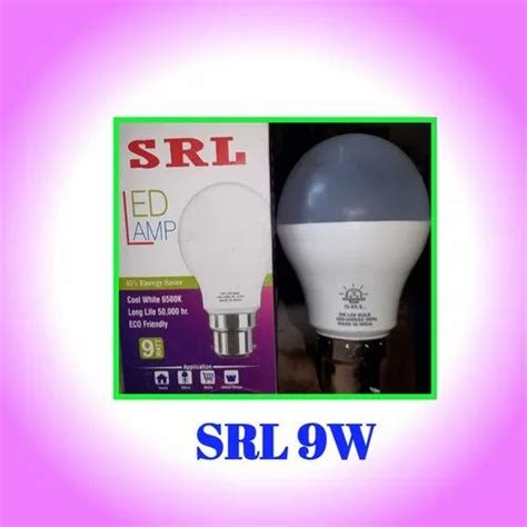 Ceramic And Aluminium 9W LED Bulb SRL Cool Daylight Base Type B22 At