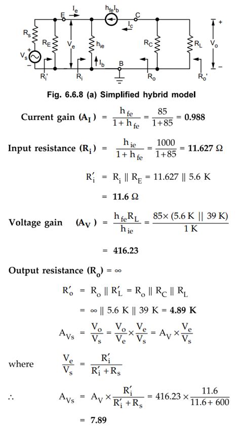 Analysis Of Transistor Amplifier Configurations Using Simplified H