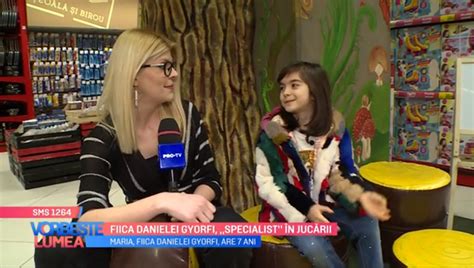 VIDEO Fiica Danielei Gyorfi specialist în jucării PRO TV