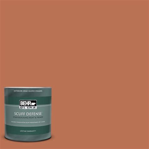 BEHR ULTRA 1 Qt 230D 5 Aztec Brick Extra Durable Semi Gloss Enamel