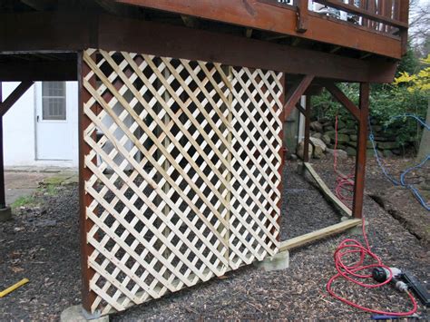 Adding Lattice To The Bottom Of A Deck Hgtv