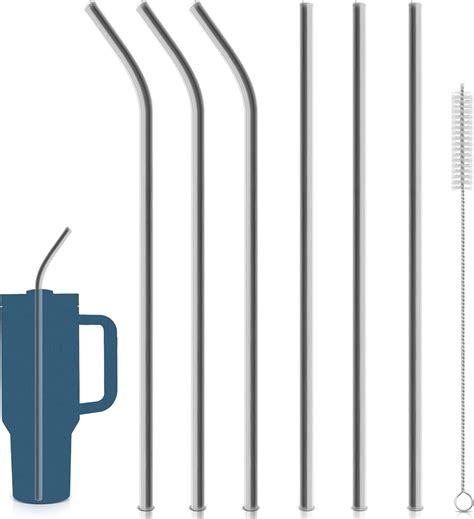 6pcs Metal Replacement Straws For Stanley 40oz Adventure