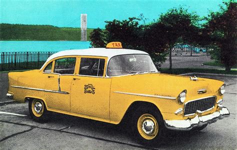 1955 Chevrolet Taxicab This Postcard Was Mailed To A Freep Flickr