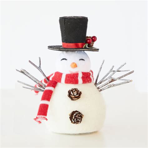 Snowman Black Top Hat 17cm | Christmas Complete