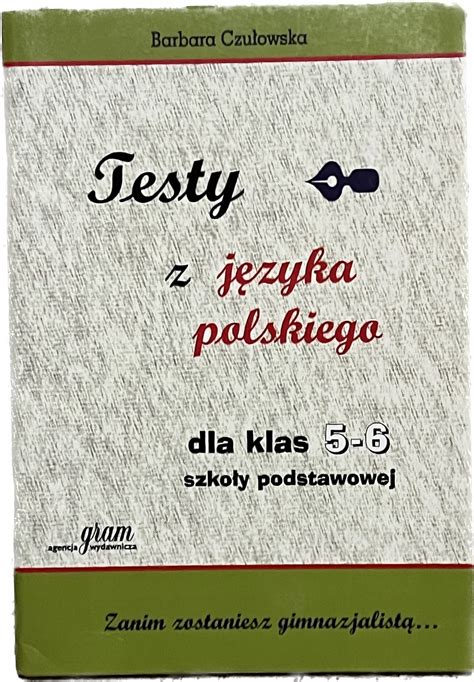 J Zyk Polski Klasa Sprawdziany Testy Z Odpowiedziami