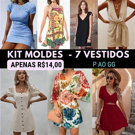 Kit De Moldes Vestidos Casini Moldes Hotmart